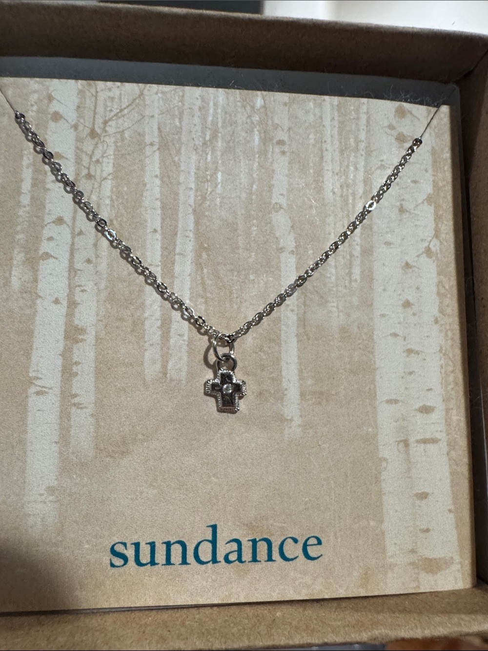 Delicate Diamond Cross Charm Bracelet